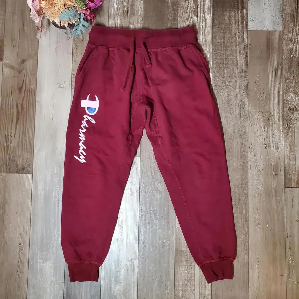 Pharmacy Boardshop Burgundy Question Authority Fleece-lined Joggers Size Medium